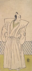 De vijfde Ichikawa Danjuro als een samoerai van hoge rang