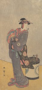 De vierde Iwai Hanshiro als een Onnadate vrouw Kyokaku