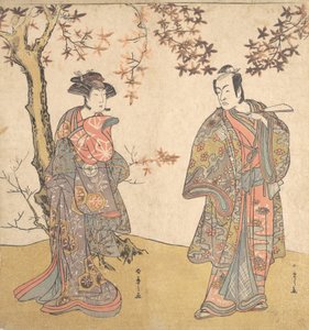 De Tweede Ichikawa Monnosuke als een Ongewapende Man, waarschijnlijk 1778 door Shunsho