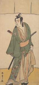 De Tweede Ichikawa Monnosuke in de rol van Soga no Juro Sukenari, 2e maand, 1785