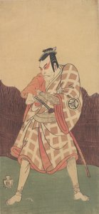 De derde Matsumoto Koshiro in de rol van Matsuomaru in Sugawara, zomer, 1768