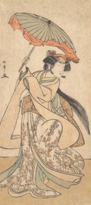 De Derde Segawa Kikunojo als een Vrouw die Danst in een Shosa Act, ca. 1785 door Shunsho