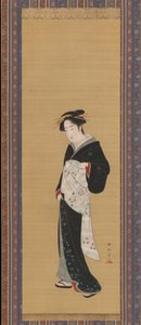 Vrouw in een Zwarte Kimono, 1783-1789