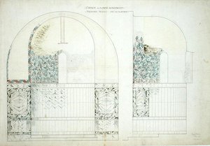 Ontwerp voor mozaïek voor de Kerk van de Wijsheid van God in Lower Kingswood door Sidney Barnsley