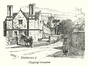 Armenhuizen in Chipping Campden (gravure)