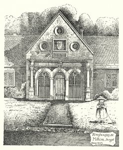 Almshouses in Milton, Dorset door Sidney Heath