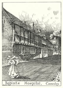 Bablake Hospital, Coventry (gravure)