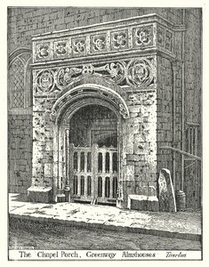 De Kapelportiek, Greenway Almshouses, Tiverton door Sidney Heath