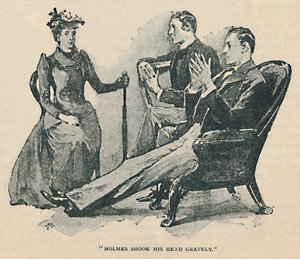 Holmes schudde zijn hoofd ernstig, 1892