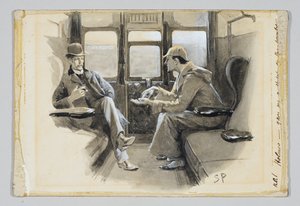 Illustratie voor Arthur Conan Doyle