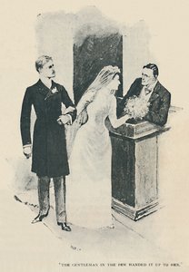 De heer in de weinige handen gaf het aan haar, 1892 door Sidney Paget