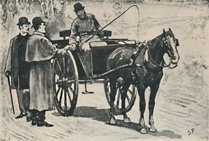 We stapten uit, betaalden onze rit, 1892