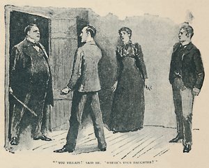 Jij schurk! Zei hij. Waar is mijn dochter, 1892 door Sidney Paget