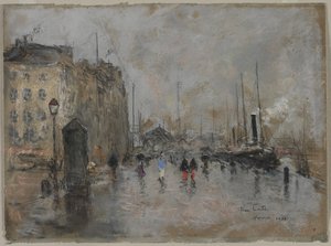 De Grote Kade van Le Havre, 1901 door Siebe Johannes ten Cate