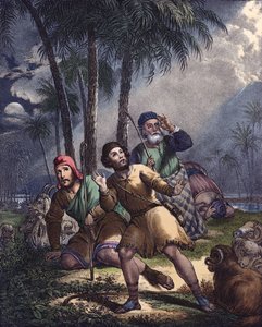 Christus aangekondigd aan de Joodse herders door Siegfried Detler Bendixen