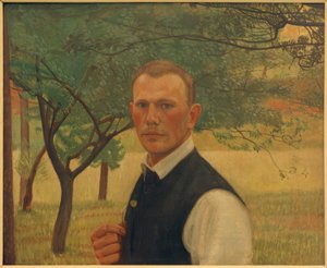 Zelfportret in het groen