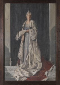 Portret van Wilhelmina, koningin der Nederlanden door Sierk Schröder