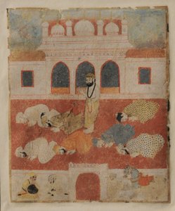 Guru Nanak Dev ji te midden van toegewijden door Sikh School