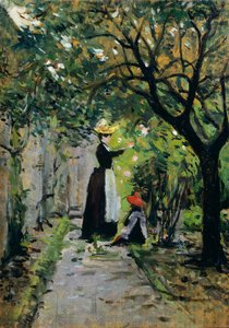 In rozentuin door Silvestro Lega