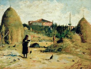 Villa Bandini al Gabbro, c.1889-90 door Silvestro Lega
