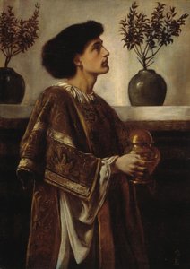 Een diaken door Simeon Solomon