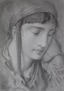 Een Hebreeuws meisje door Simeon Solomon