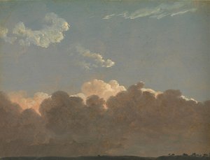 Wolkstudie verre storm, ca. 1786-1806 door Simon Alexandre Clément Denis