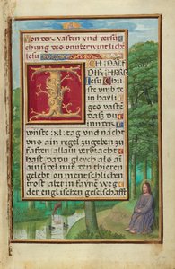 Rand mit Christus in der Wüste