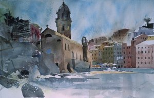 Fernazza, Cinque Terre, 2002 (aquarel op papier)