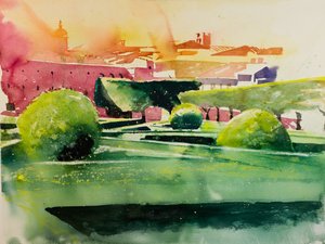 Horti Leonini (aquarel op papier)