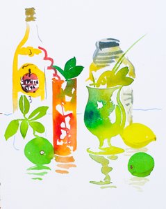Mojito  Cuba Libre, 2016 (aquarel)