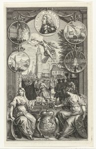 Allegorie op de verheffing van Willem IV tot stadhouder, 1747