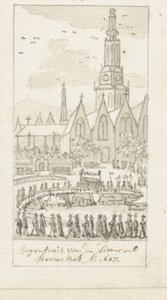 Begrafenis van Jacob van Heemskerck in de Oude Kerk te Amsterdam, 1607