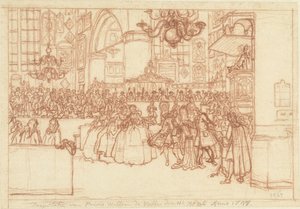 Doop van prins Willem V, 1748 door Simon Fokke