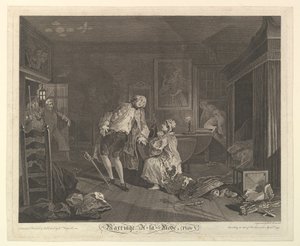 Huwelijk A-la-Mode, Plaat V, april 1745