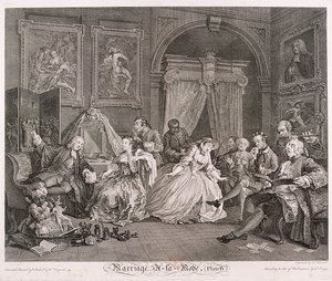 Marriage a la Mode, 1745, plaat IV