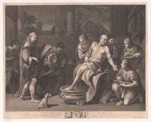 Dood van Seneca door Simon François Ravenet (le vieux)