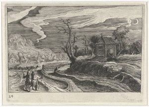 Landschap bij nacht