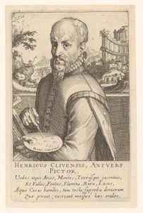 Portret van Hendrick van Cleef door Simon Frisius