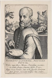 Portret van Hendrik van Cleef door Simon Frisius