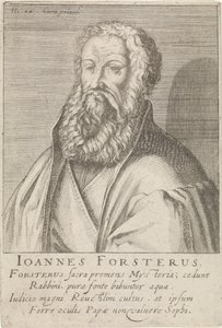 Portret van Johann Forster door Simon Frisius