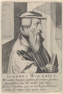 Portret van Johann Wolf door Simon Frisius