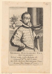 Portret van Joris Hoefnagel door Simon Frisius