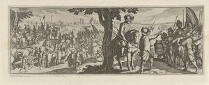 Twee soldaten onder een boom