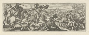 Veldslag (Cavalerie) door Simon Frisius