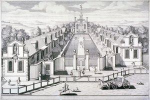 Trinity Almshouses, Mile End Road, Stepney, Londen door Simon Gribelin