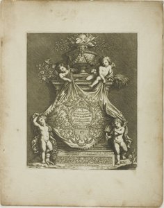 Plaat één, uit Een nieuw boek met ornamenten door Simon Gribelin II
