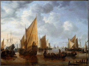 Frederik Hendrik, Prins van Oranje bezoekt de vloten in Dordrecht in 1646