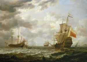 De Brederode bij Hellevoetsluis, midden 17e eeuw door Simon Jacobsz. Vlieger