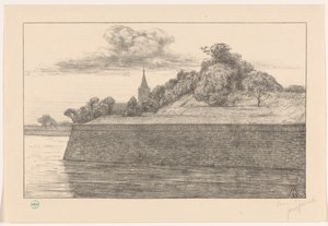Gezicht op bastion Promers